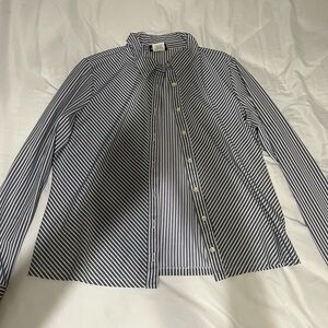 Striped Button-Up Shirt